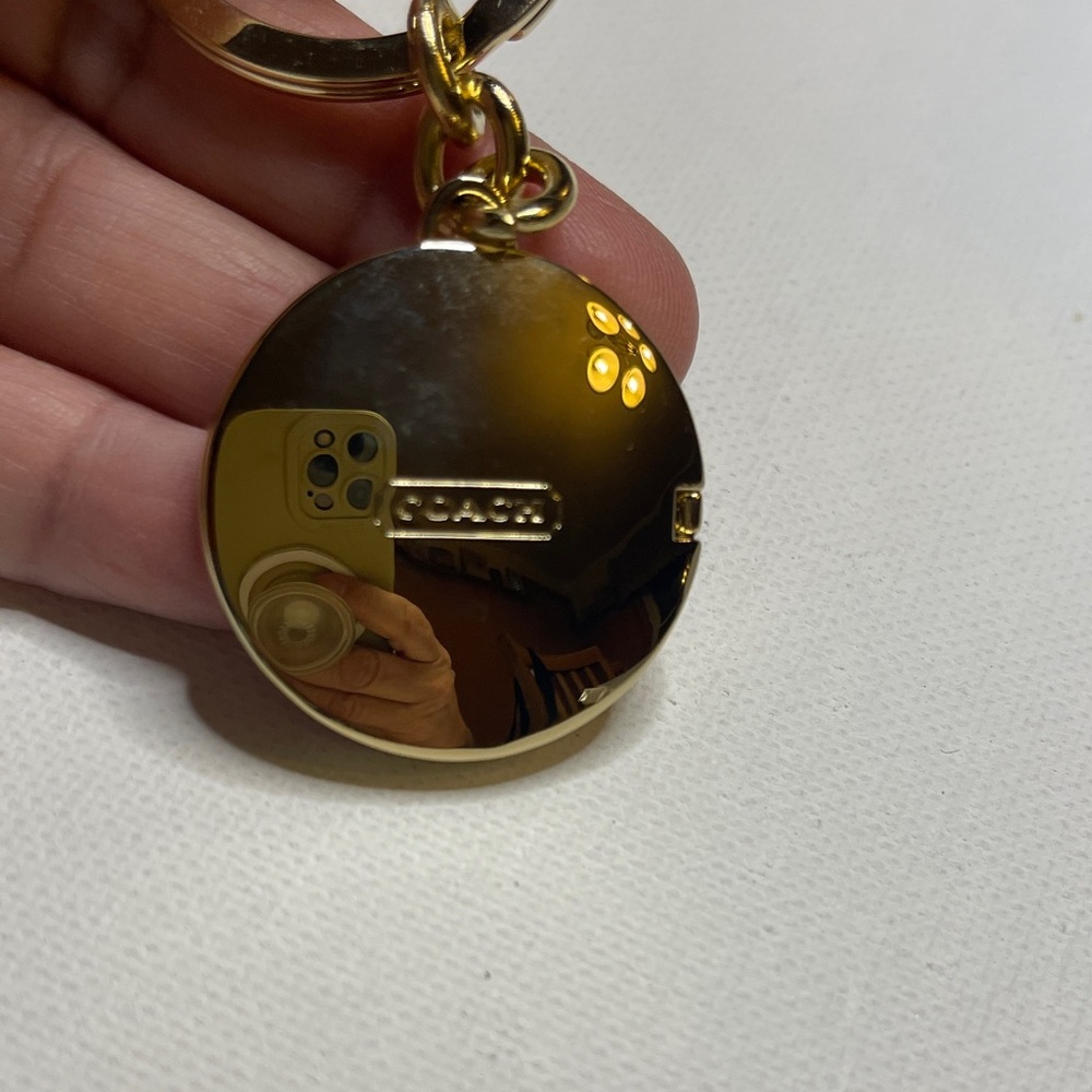 Coach Gold Locket Keychain - Picture 4 of 5